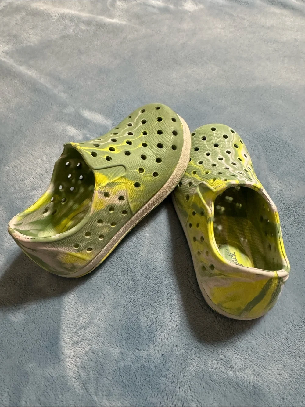 Cat & Jack Green Slip-On Perforated Water Shoes